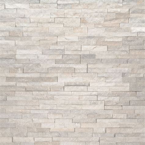 Arctic White Mini Stacked Stone Msi Wall Tile And Veneers