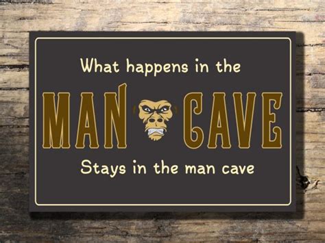 Cool Man Cave Sign Classic Metal Signs