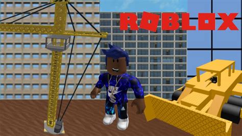 My First Day As An Construction Worker In Roblox Youtube