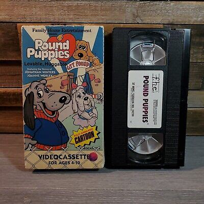Pound Puppies Vhs Lovable Huggable Videocassette S Animated Cartoon Tape Ebay