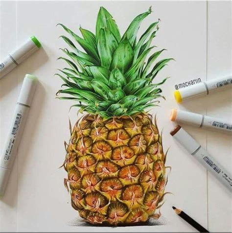 Pin By Ramona Urquijo On Arte Pineapple Drawing Pineapple Art