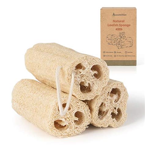 Natural Loofah 100 Organic Shower Loofah Sponge Exfoliating Loufa Sponge Bath Body Scrubbers