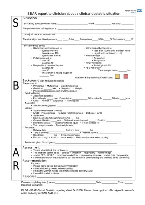 Often used by physicians and nursing. SBAR - Gynerisq | Sbar, Paper writer, Skills to learn