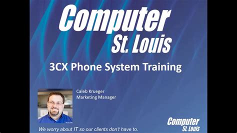 3cx Phone System Training Youtube