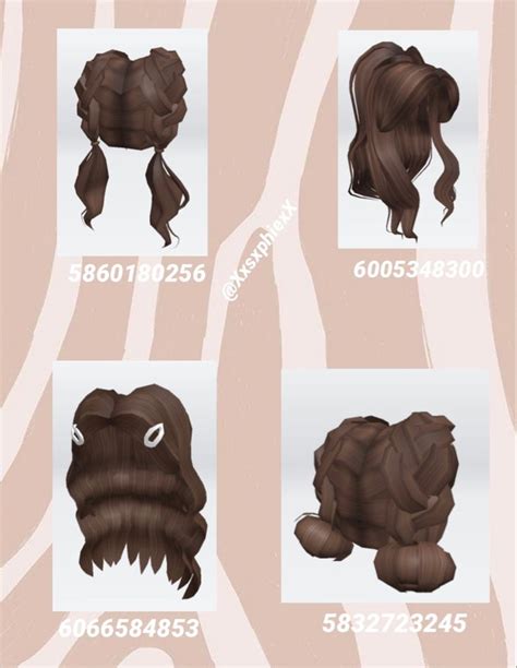 Bloxburg Brunette Hair In 2021 Roblox Codes Roblox Roblox Roblox