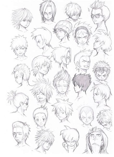 Anime Hair Drawing Reference And Sketches For Artists