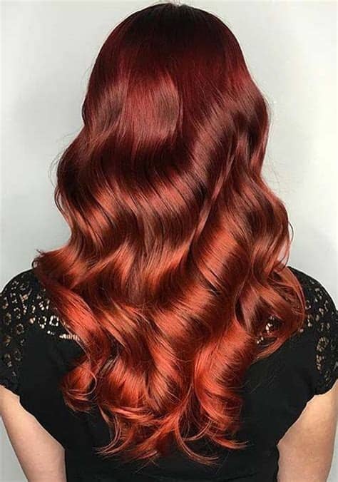 More specifically, it's a dark burgundy/mahogany shade blended to brown hair — and as always, the mix of burgundy and. 100 Badass Red Hair Colors: Auburn, Cherry, Copper ...