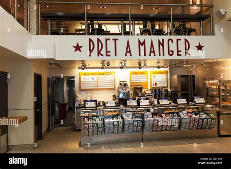 Inside Building Interior Of Pret A Manger Store New York City Nyc Ny