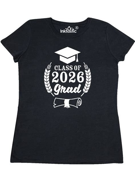 Inktastic Class Of 2026 Grad With Diploma And Graduation Cap Womens