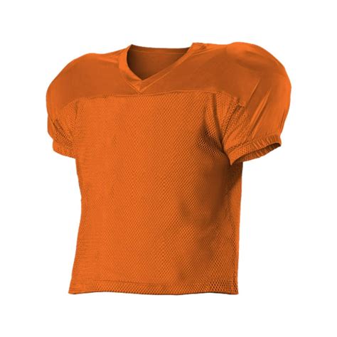 Alleson Athletic Practice Mesh Football Jersey Color Orange