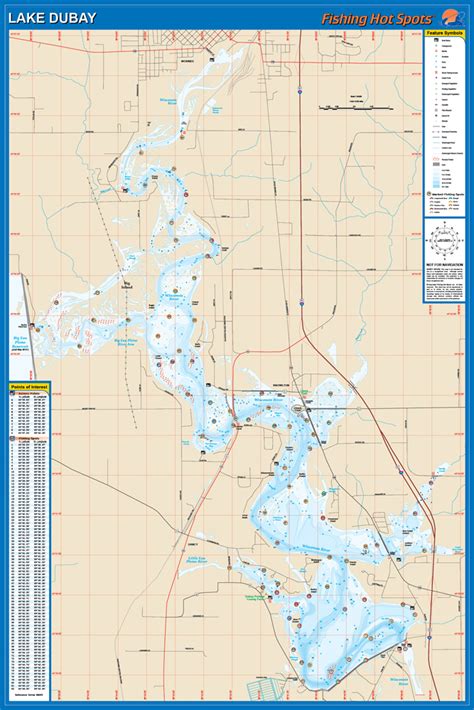 Lake Du Bay Wall Map