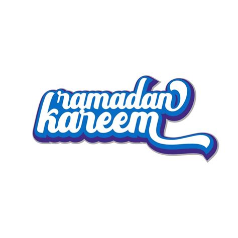 Premium Vector Ramadan Kareem Typography Design