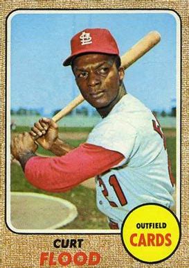 The 1968 set of 219 cards is topps first set in five years to contain nfl players. 1968 Topps Curt Flood #180 Baseball - VCP Price Guide