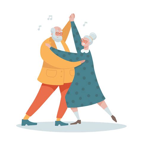 Traditional Elderly Couple Dancing To Music Together Smiling Senior Man And Woman Dance Active