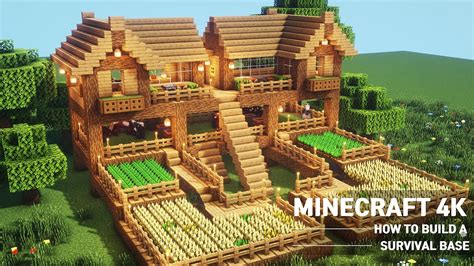 Cool Minecraft Survival House Tutorial - [BLUEPRINTS] Cool Minecraft Survival Houses Tutorial Building Design