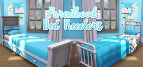 Sims 4 Maxis Match Ccfurniture — Noodlescc Parenthood Bed Recolors