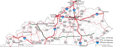 Map Of Eastern Kentucky Counties