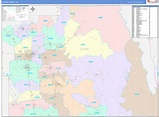 Tulare County, CA Wall Map Color Cast Style by MarketMAPS - MapSales