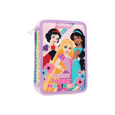 Must Pencil Case Double Full Disney Princess Make Today Magical