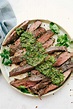 Perfectly Grilled Flank Steak with Chimichurri Sauce
