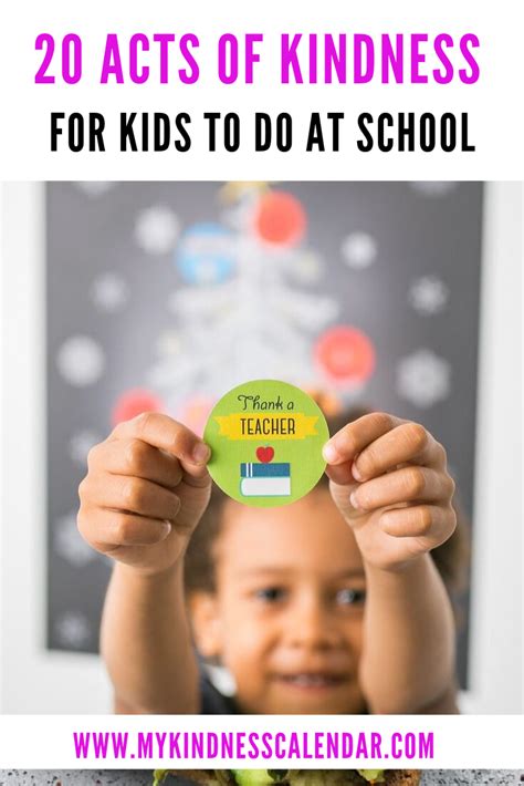 Acts Of Kindness For Kids To Do At School Kindness For Kids Social
