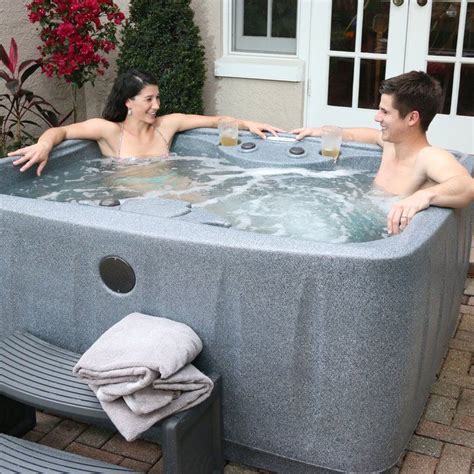 Select 150 4 Person 12 Jet Plug And Play Hot Tub With 12 Stainless Jets And Led Waterfall Hot