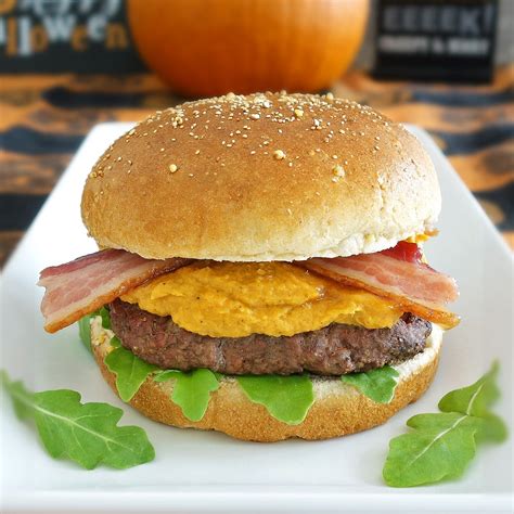 Pumpkin Spice Burger Recipe Burger Burger Recipes Maple Bacon