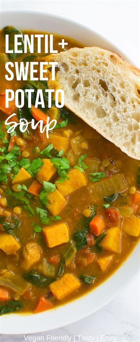 This Easy Lentilsweet Potato Soup Is The Perfect Savory Vegan Soup