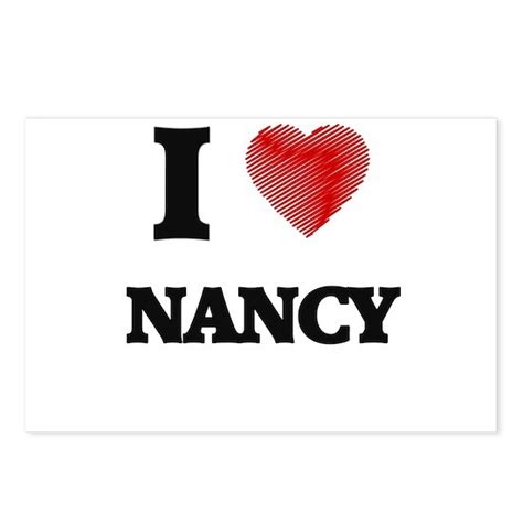I Love Nancy Postcards Package Of 8 By Johnny Rico Cafepress