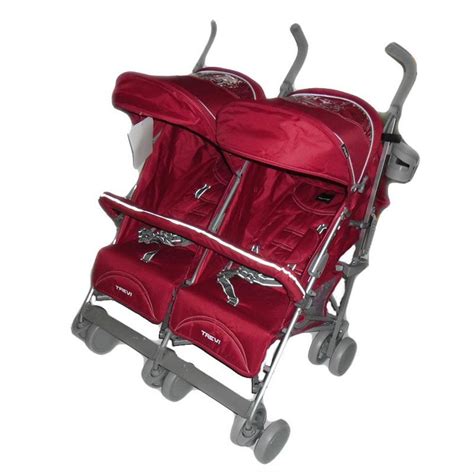 Jual Kereta Dorong Bayi Kembar Stroller Babyelle 2500 Twin Trevi Red Di
