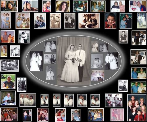 Discover all the 50th wedding anniversary ideas you'll need to plan a party. Anniversary Gift for Parents - Anniversary Photo Collage | Anniversary gifts for parents ...