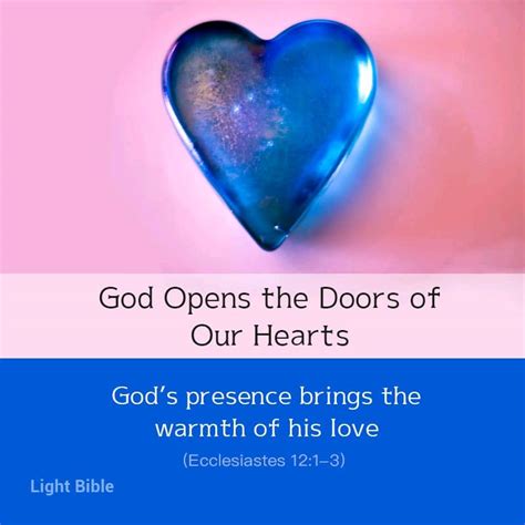 God Opens The Doors Of Our Hearts Daily Devotional Christians 911