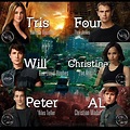 Divergent • Tris and Four • Will • Christina • Peter • Al | Divergent ...