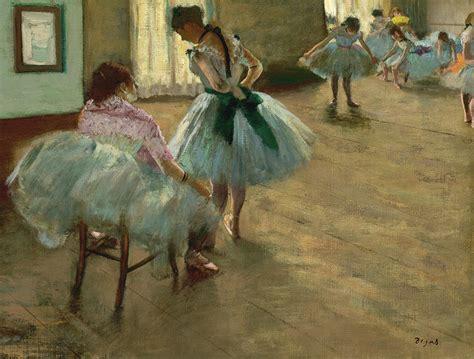 The Dance Lesson Ballerinas 1879 Painting By Edgar Degas Fine Art