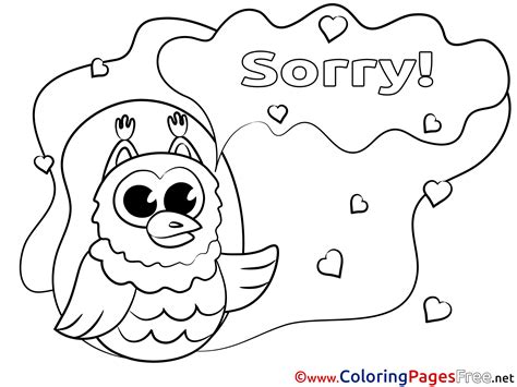 24 Im Sorry Coloring Page