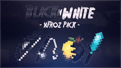 Mc Black And White Pvp Texture Pack Low Fire Clear Water 17 18 Youtube