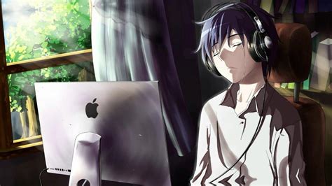 Anime Boy With Headphones Pfp Partir Wallpaper