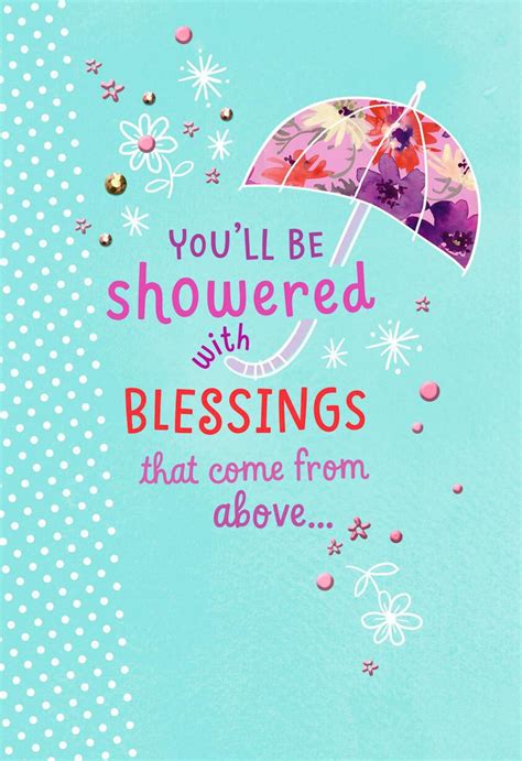 Blessings From Above Religious Bridal Shower Card Greeting Cards