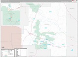 Lincoln County, NM Wall Map Premium Style by MarketMAPS - MapSales