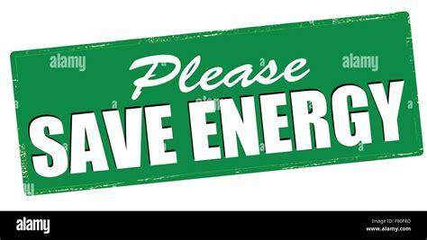 Please Save Energy Stock Vector Image And Art Alamy