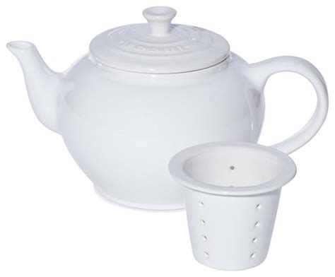 Le Creuset Le Creuset 22 Oz Small Teapot With Infuser White View
