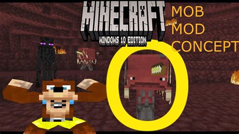 Strider Mob Minecraft Nether Update Concept Mod Youtube
