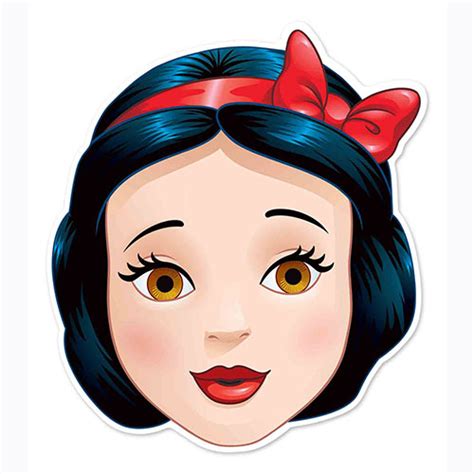 Disney Snow White Cardboard Face Mask For Children Partyrama