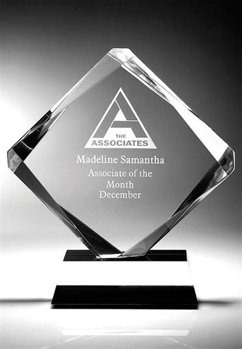 The Achievement Diamond Clear Acrylic Award From Awards Zone High