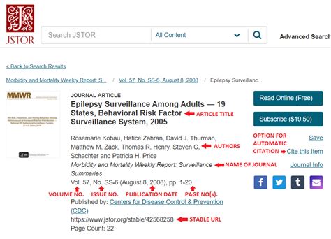 Apa Citation Example For Online Journal Article