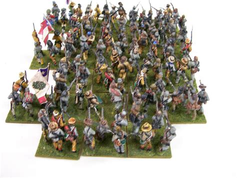 28mm Acw Old Glory Confederate Infantry For Fire And Fury 26 Stands