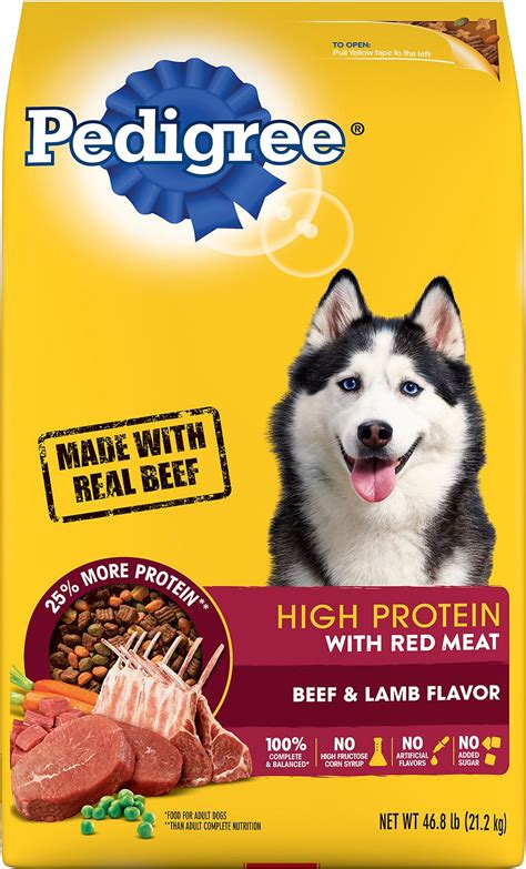 After all, the company has been. Pedigree High Protein Beef & Lamb Flavor Adult Dry Dog ...
