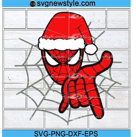 Christmas with SPIDERMAN svg, Spiderman SVG, Spiderman Clip Art