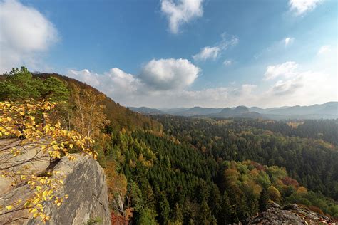 Autumn In The Elbe Sandstone Mountains Photograph By Andreas Levi