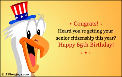 65th Birthday Free Milestones Ecards Greeting Cards 123 Greetings